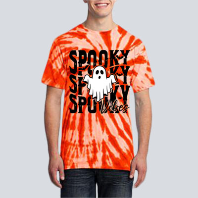 Adult Tie-Dye T-Shirt - Fall  - Scary Ghost  Thumbnail