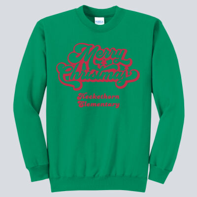 Adult Crewneck - Winter - Merry Christmas Red Thumbnail