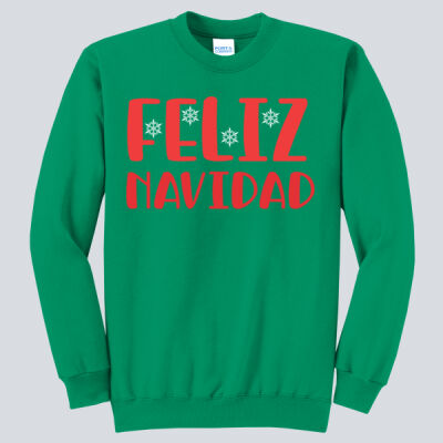 Adult Crewneck - Winter - Feliz Navidad Red Thumbnail
