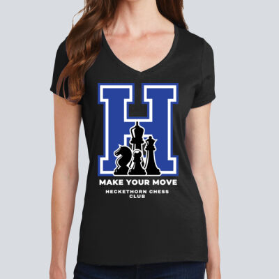 Women's V Neck Tee - Chess Club Thumbnail