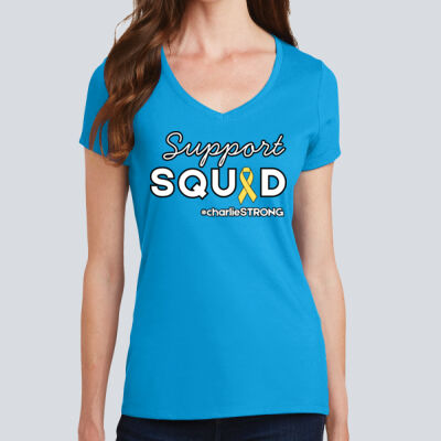 Women's V Neck Tee - Support Squad Thumbnail
